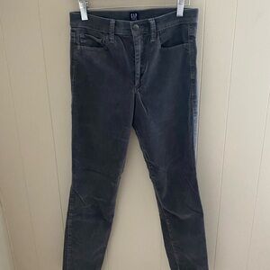 Gap true skinny velvet pants